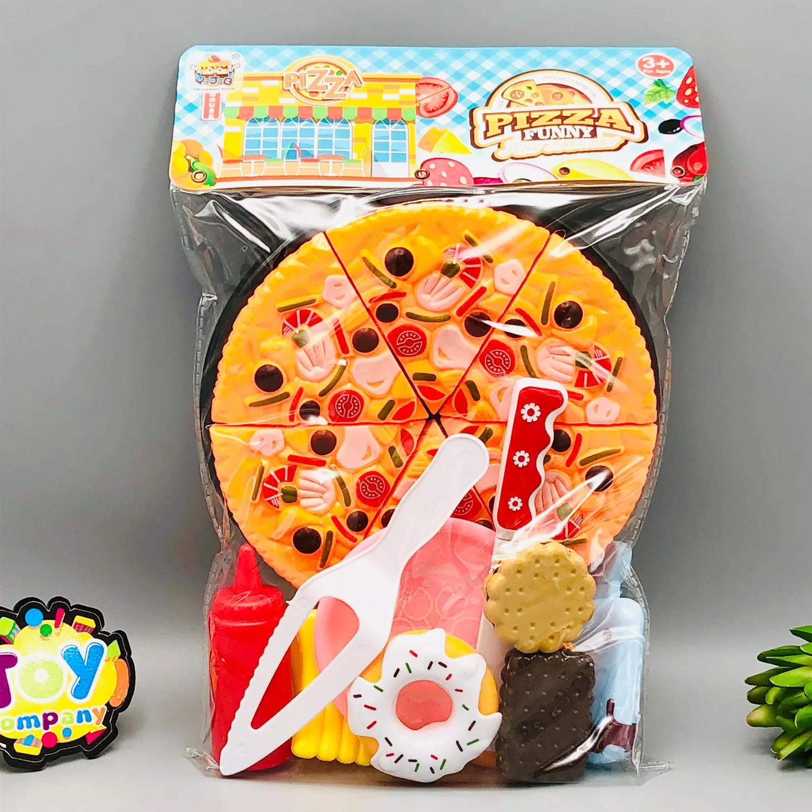 12Pcs Pretend Play Pizza Cutting Set