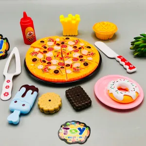 12Pcs Pretend Play Pizza Cutting Set