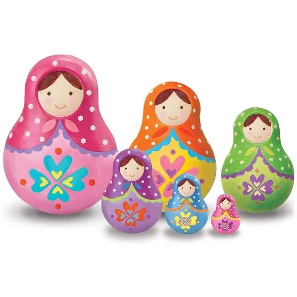 4M Craft Paint you own Trinket Box - Russian Dolls