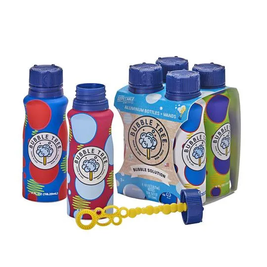 Aluminum Bubble Bottle 4-Pack
