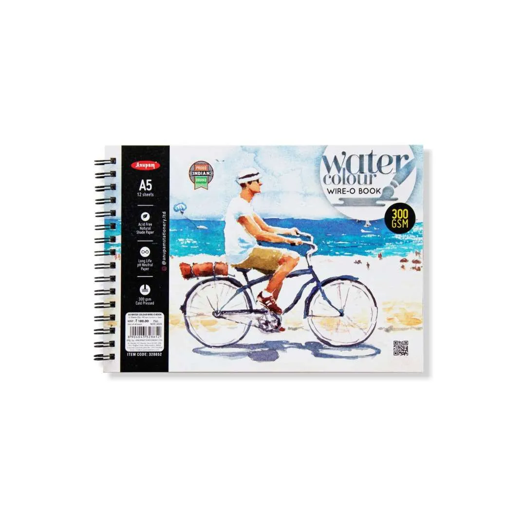Anupam Water Colour Paper Pad A5, 300 GSM