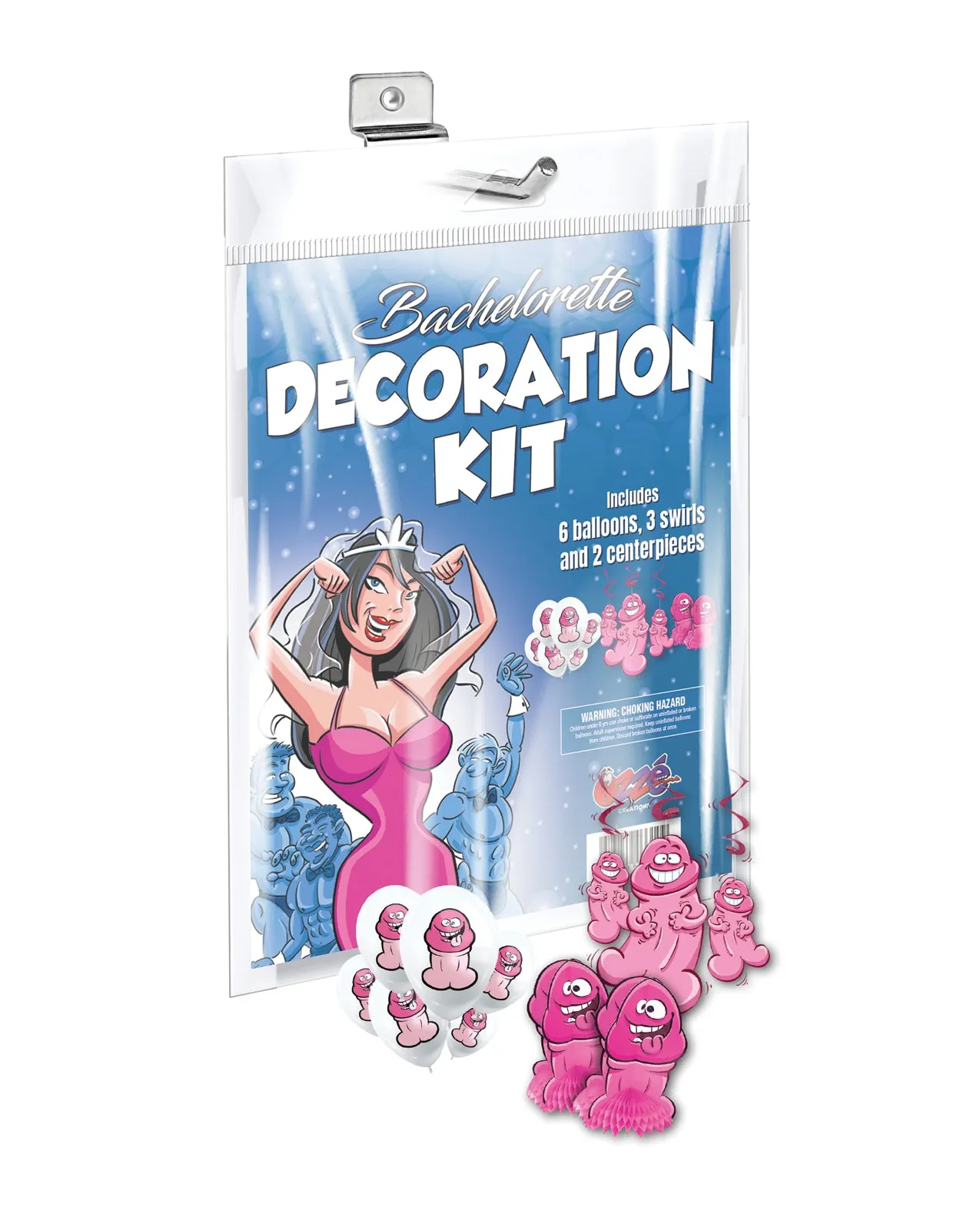 Bachelorette Decoration Kit - Balloons, Swirls, Centerpieces