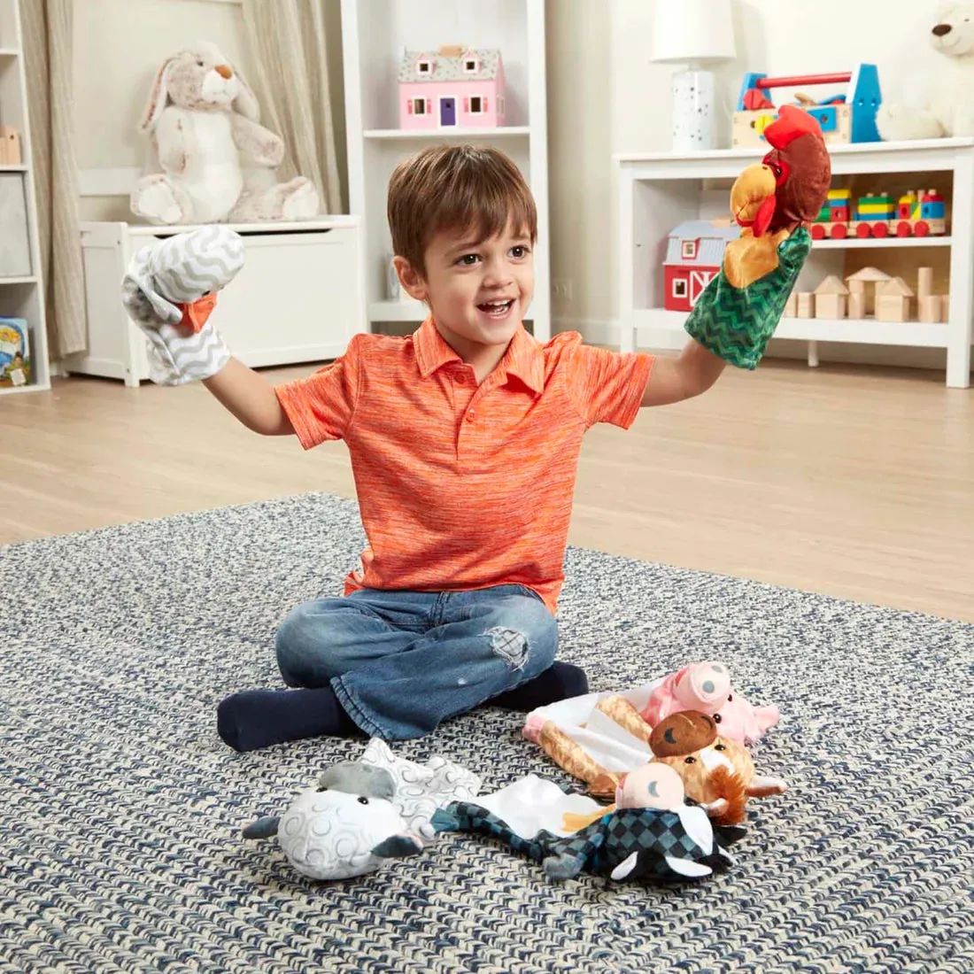 Barn Buddies Hand Puppets – 6-Piece
