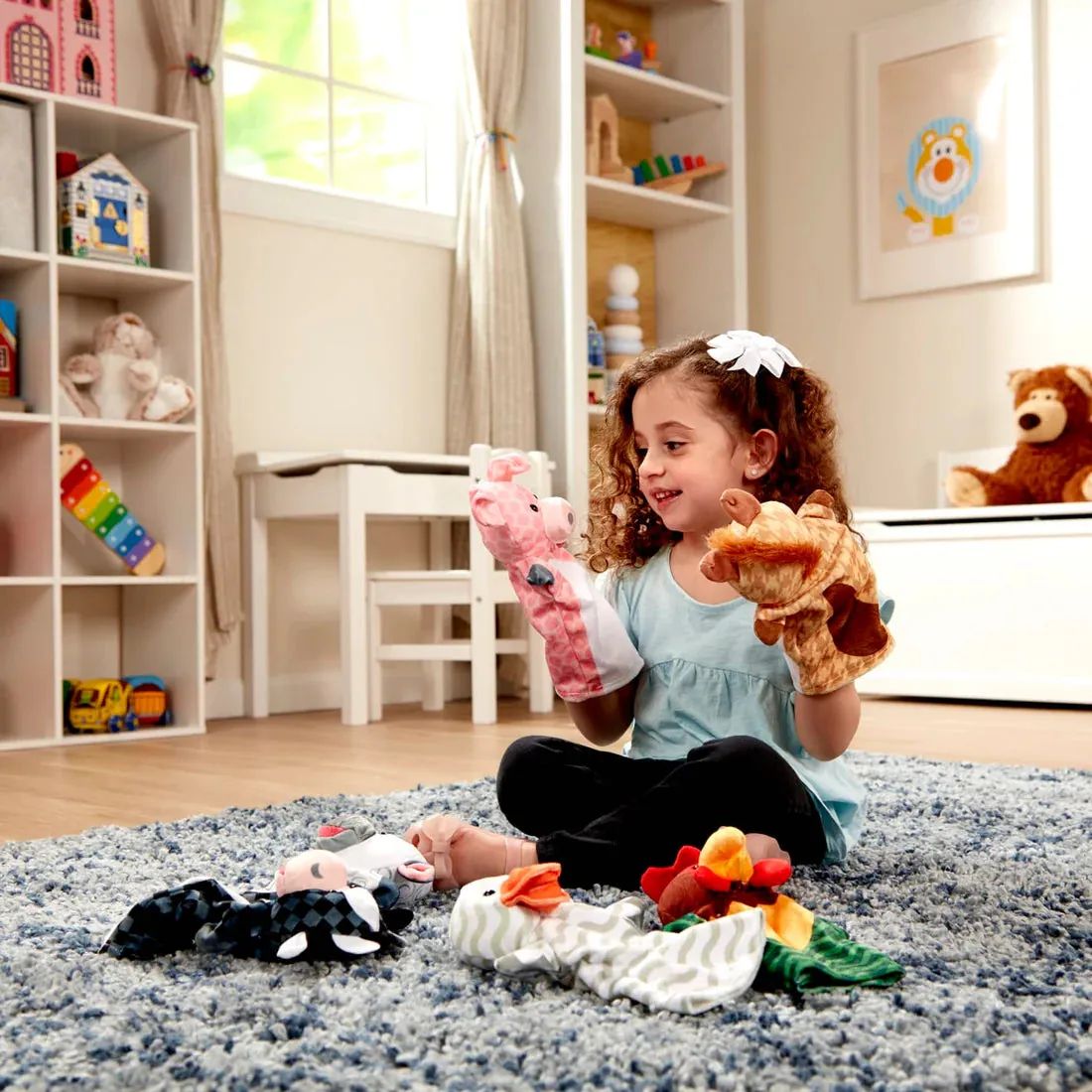Barn Buddies Hand Puppets – 6-Piece