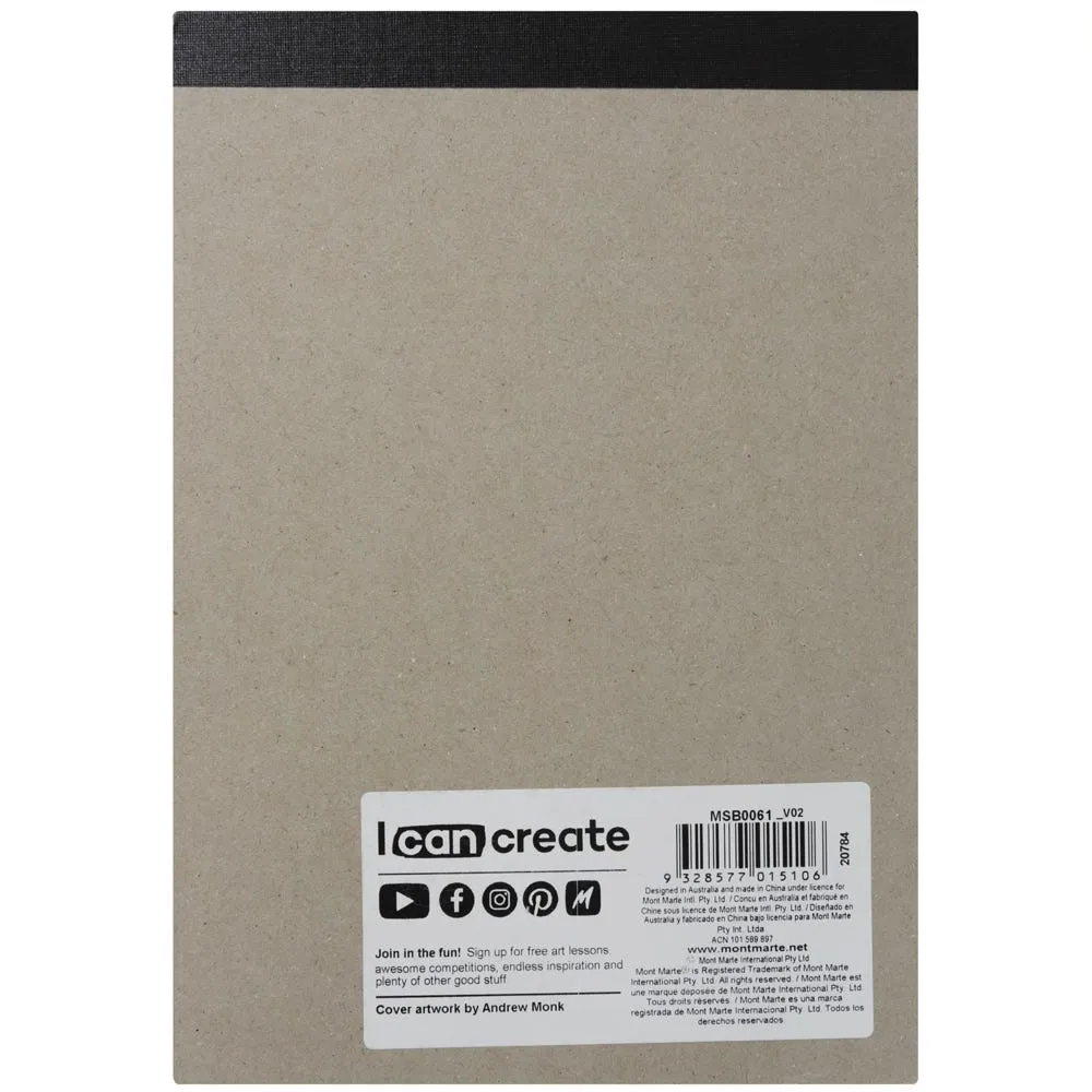Black Paper Sketch Pad Signature 140gsm A5 25 Sheet