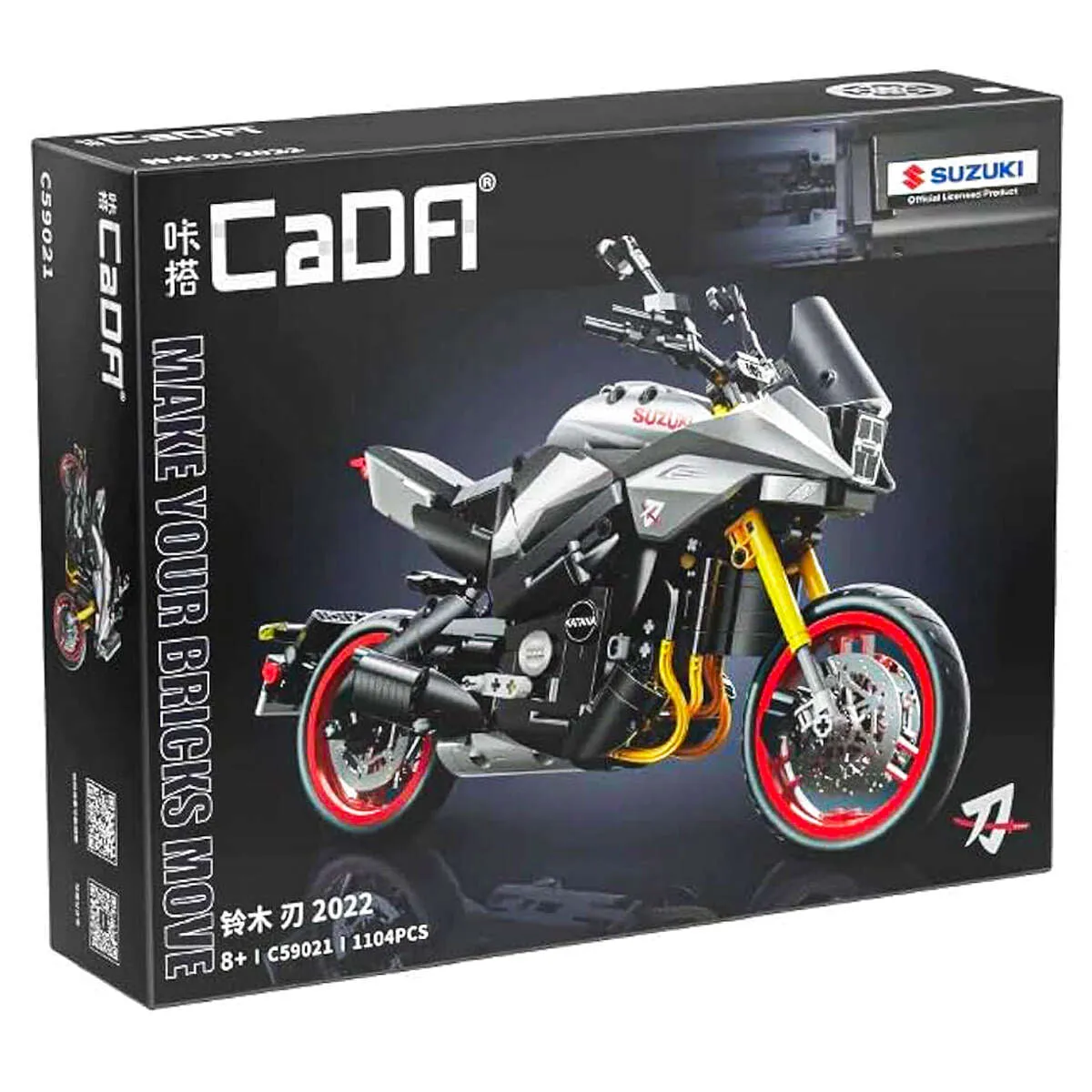 CaDa Suzuki Katana Motorcycle 1104 Piece Building Set