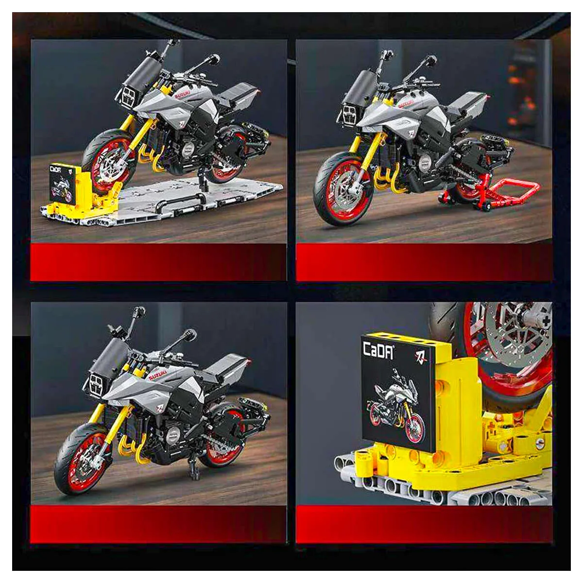 CaDa Suzuki Katana Motorcycle 1104 Piece Building Set