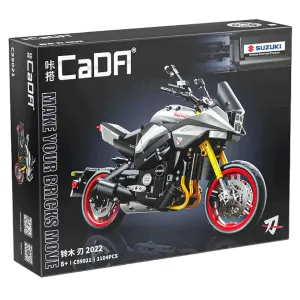 CaDa Suzuki Katana Motorcycle 1104 Piece Building Set