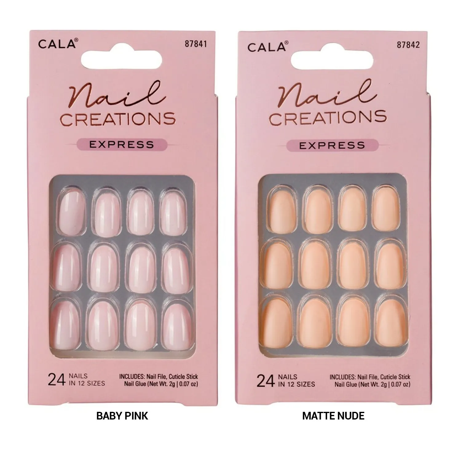 Cala Nail Creations Express Oval 24 Nails
