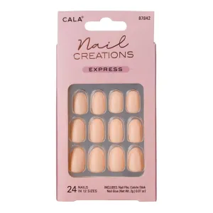 Cala Nail Creations Express Oval 24 Nails