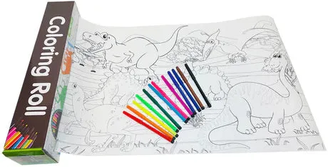 Coloring Roll Dinosaur Explore  Large Children's pap010