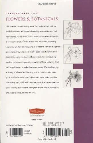 DRAWING MADE EASY FLOWERS & BOTANICALS