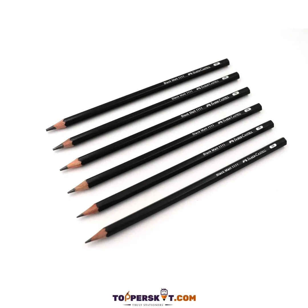 Faber Castell Drawing Pencil with Lead Grades HB to 10B ( Pack Of 6 )