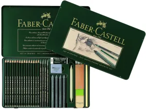 FABER-CASTELL PITT GRAPHITE SET TIN OF 29