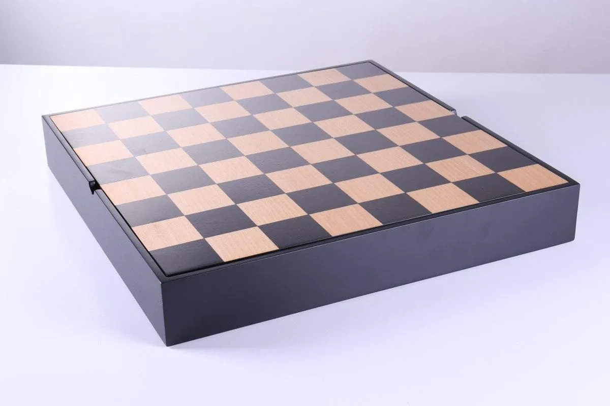 German Staunton Chessmen with Maple Storage Board