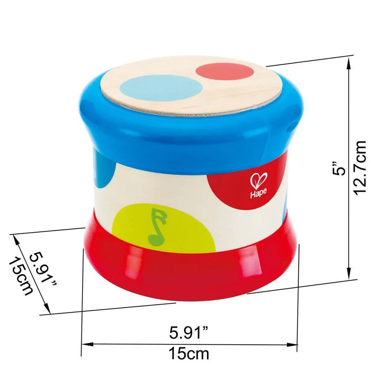 Hape baby drum