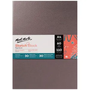 Hard Cover Sketch Block Signature A4