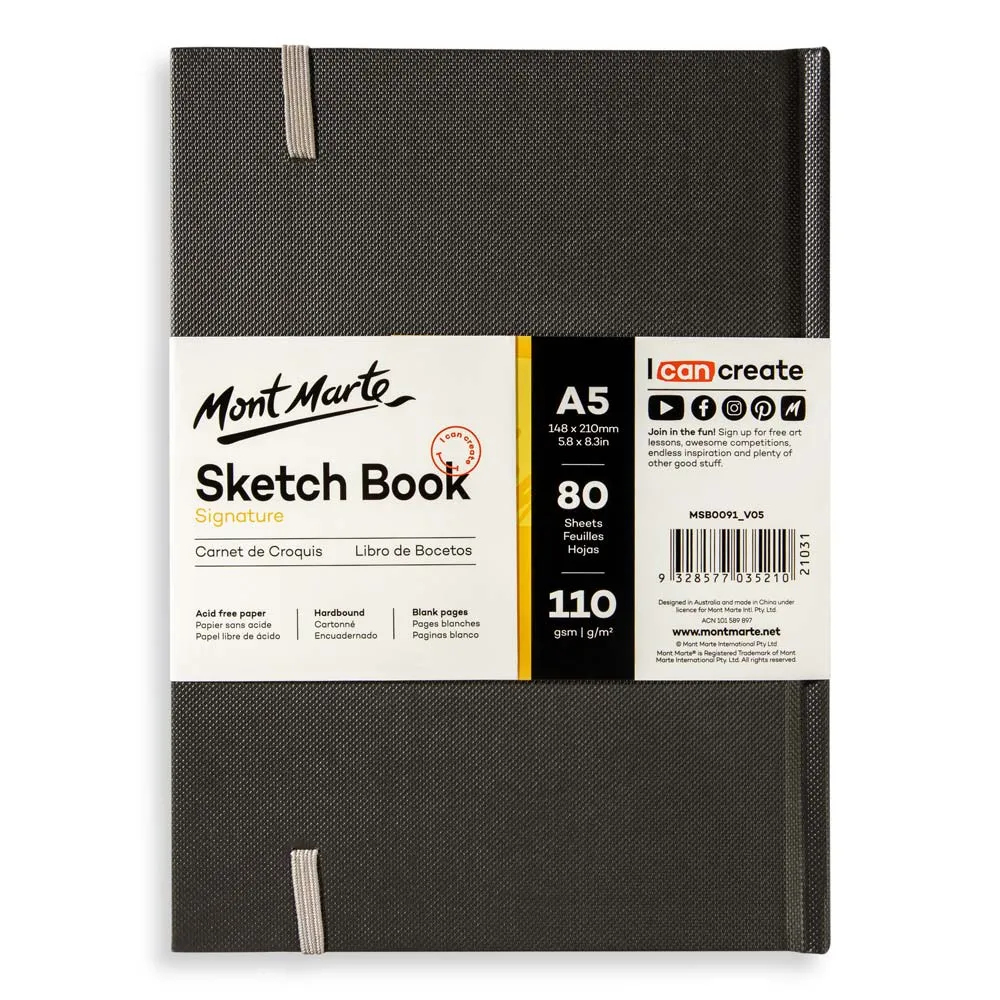 Hardbound Sketch Book Signature 110gsm A5