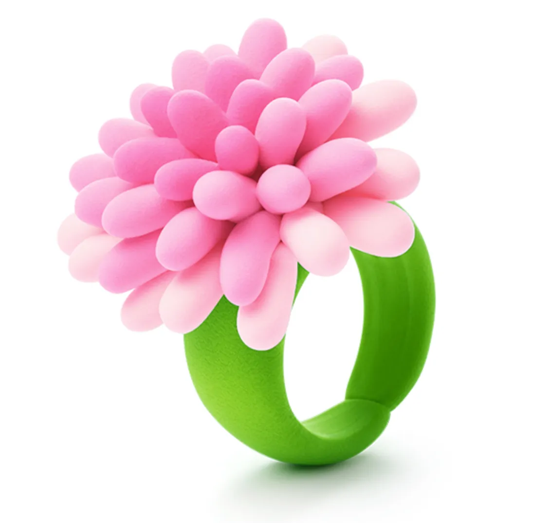 Hey Clay Bijou Flower Rings