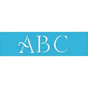 Home Decor Series 3" Simple Script Alphabet 6X18