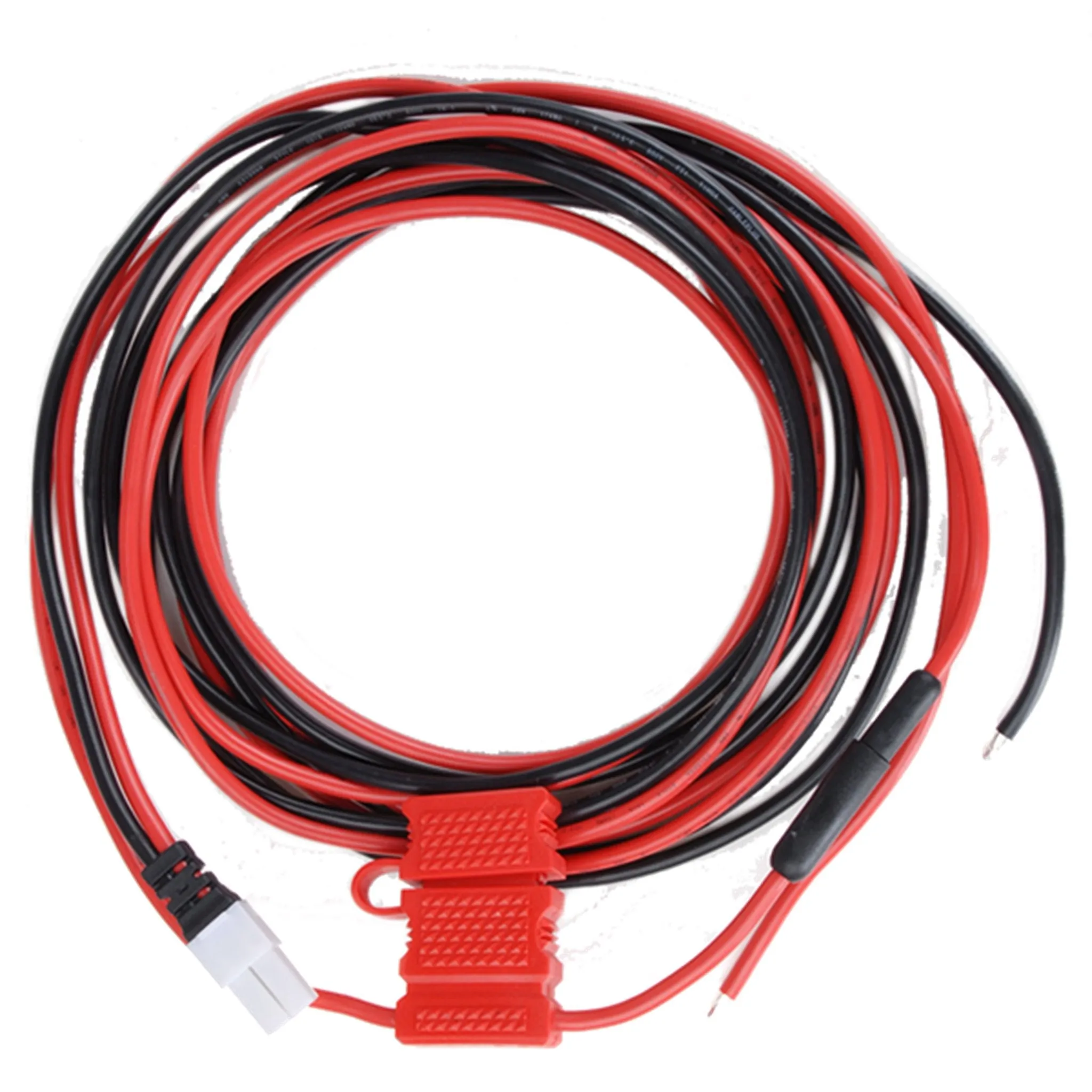Hytera PWC12 Vehicle Power Supply Cable, 16 ft. with SR, Red/Black, Greater Than 15A