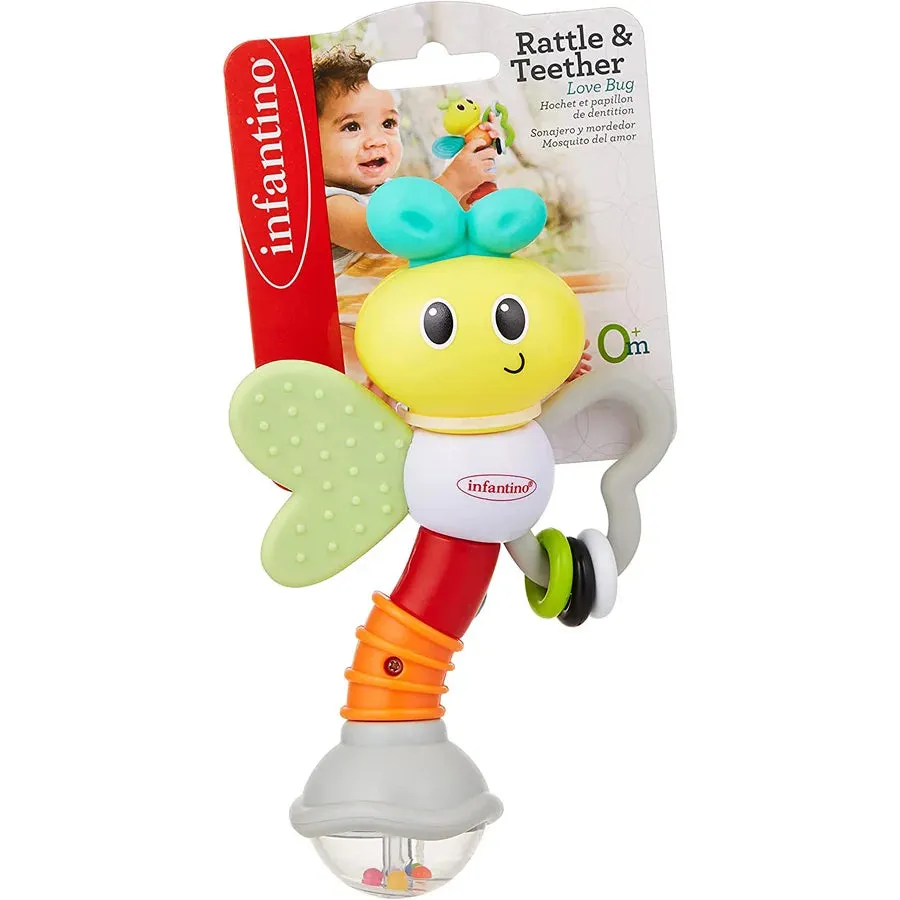 Infantino Rattle And Teether Love Bug