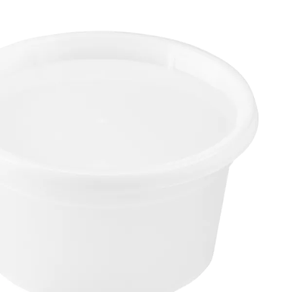 Karat 12oz PP Plastic Injection Molded Deli Containers with Lids - 240 sets