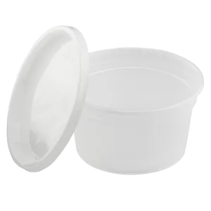 Karat 12oz PP Plastic Injection Molded Deli Containers with Lids - 240 sets