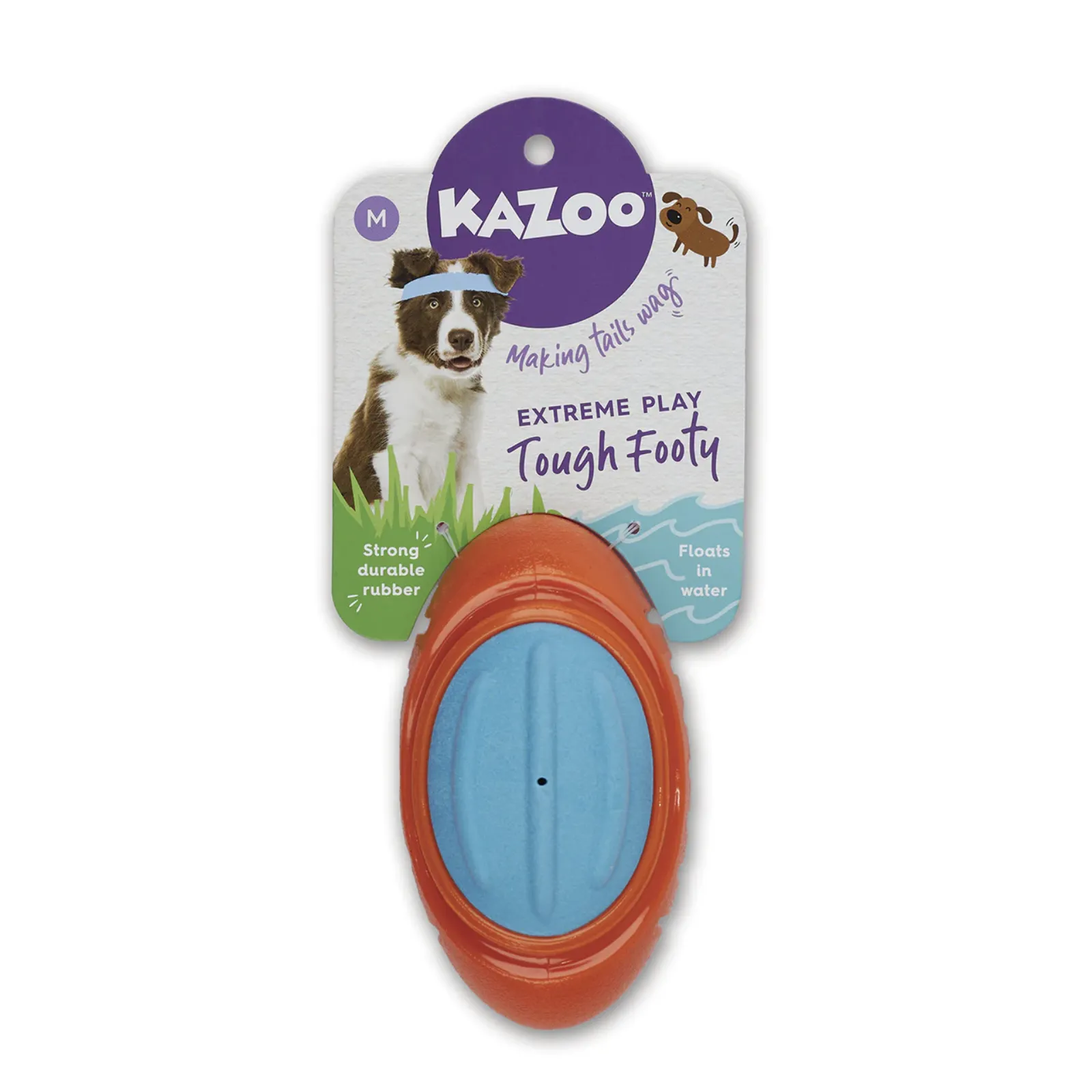 Kazoo Dog Toy Extreme Play Tough Footy