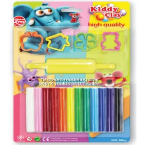Kiddy Clay Sticker 4 Moulds   Instruction Book
