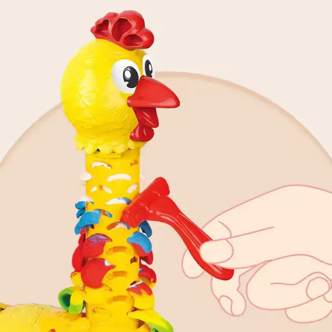 Kids Fun Feather Chicken Play Dough Set