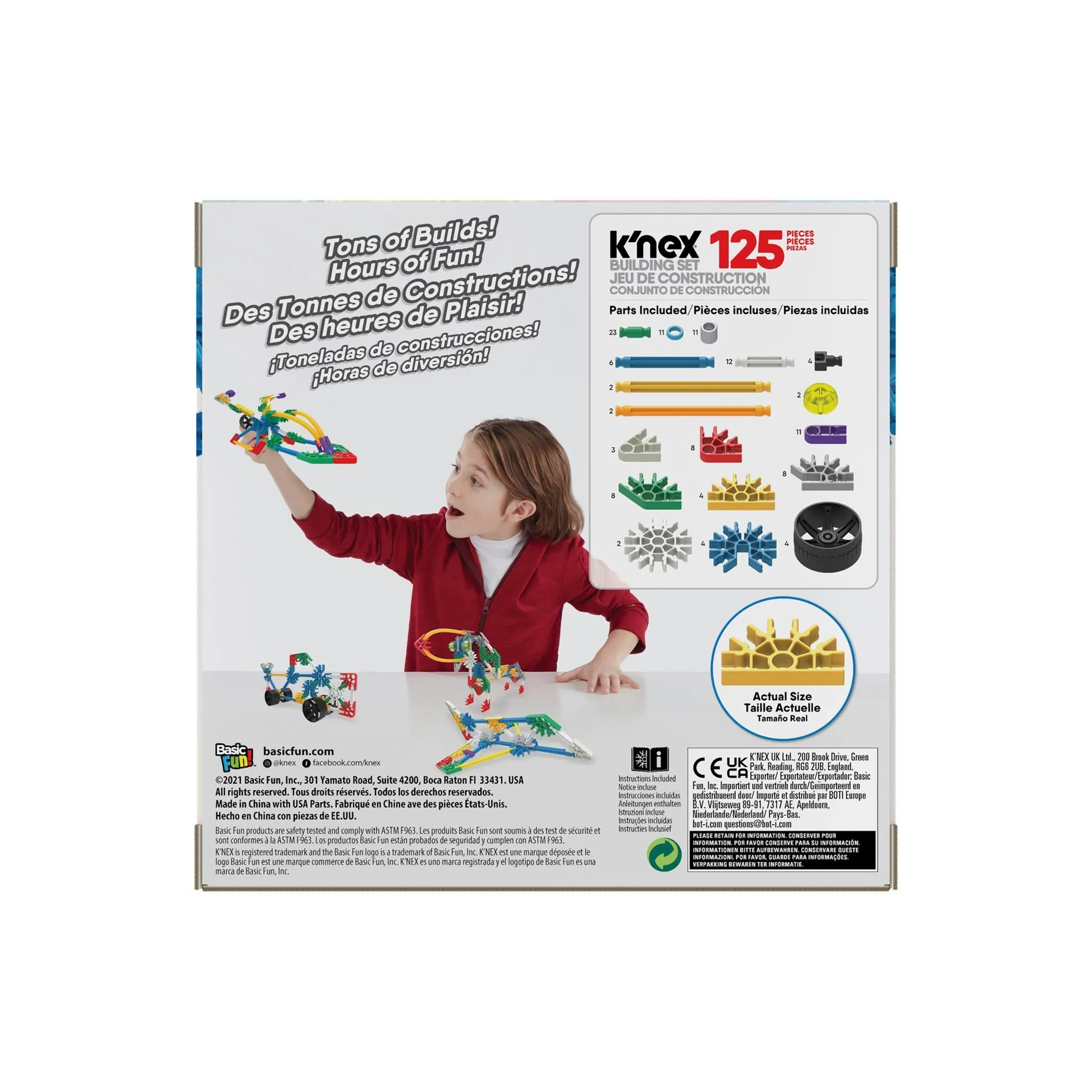 KNex Classic 125Pc Beginner Builds