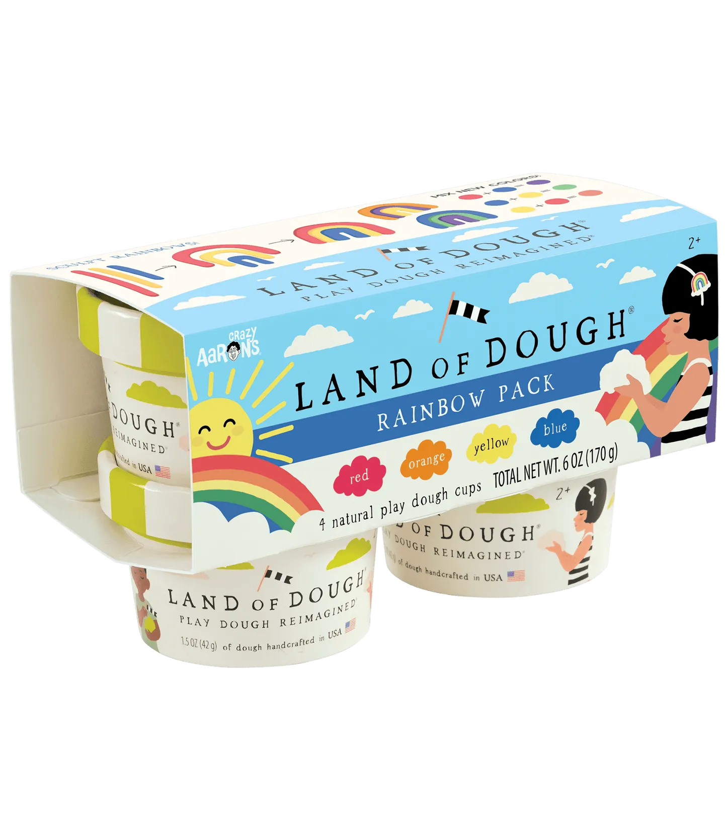 Land of Dough Rainbow Mini 4-Pack