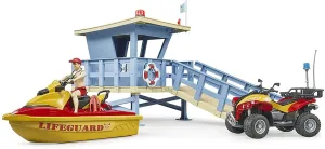 Lifeguard Station with Jet Ski & ATV
