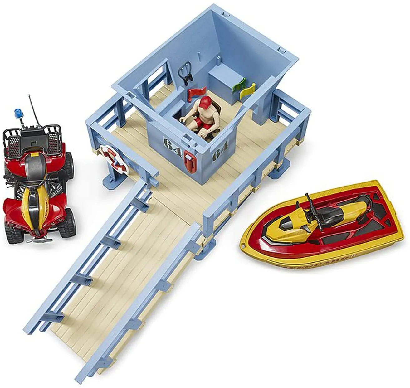 Lifeguard Station with Jet Ski & ATV