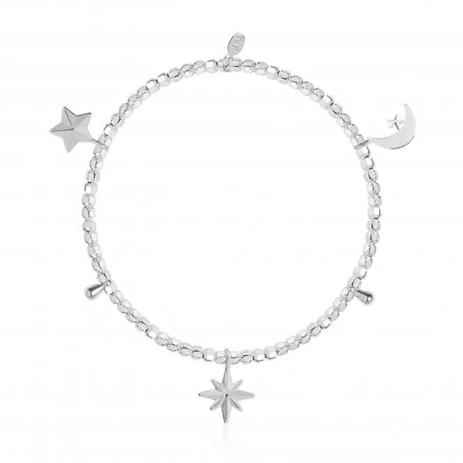 Life's A Charm Magical Moments Silver Charm 17.5cm Stretch Bracelet 3900