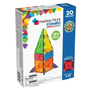 Magna-Tiles - Combo   microMAGS 20-Piece Magnetic Construction Set