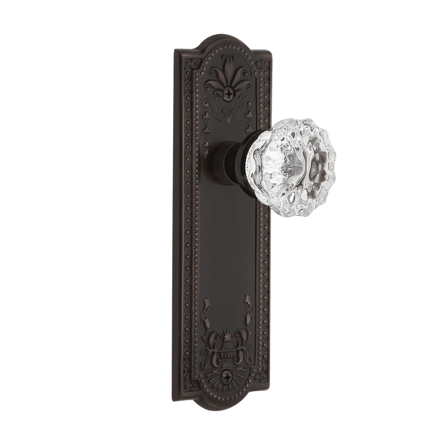 Meadows Long Plate with Crystal Knob in Timeless Bronze