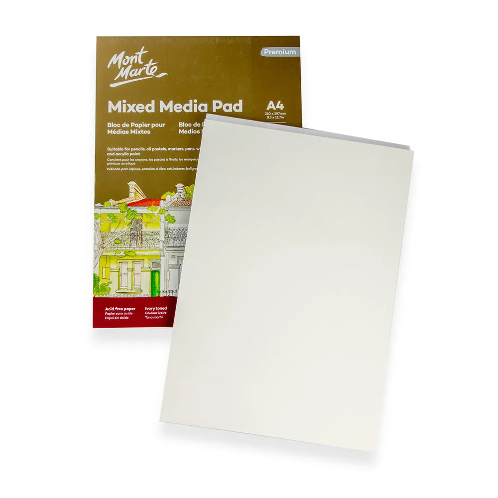 Mixed Media Pad Premium 300gsm A4 15 Sheets