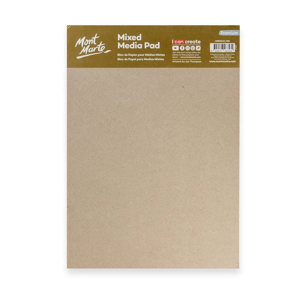 Mixed Media Pad Premium 300gsm A4 15 Sheets