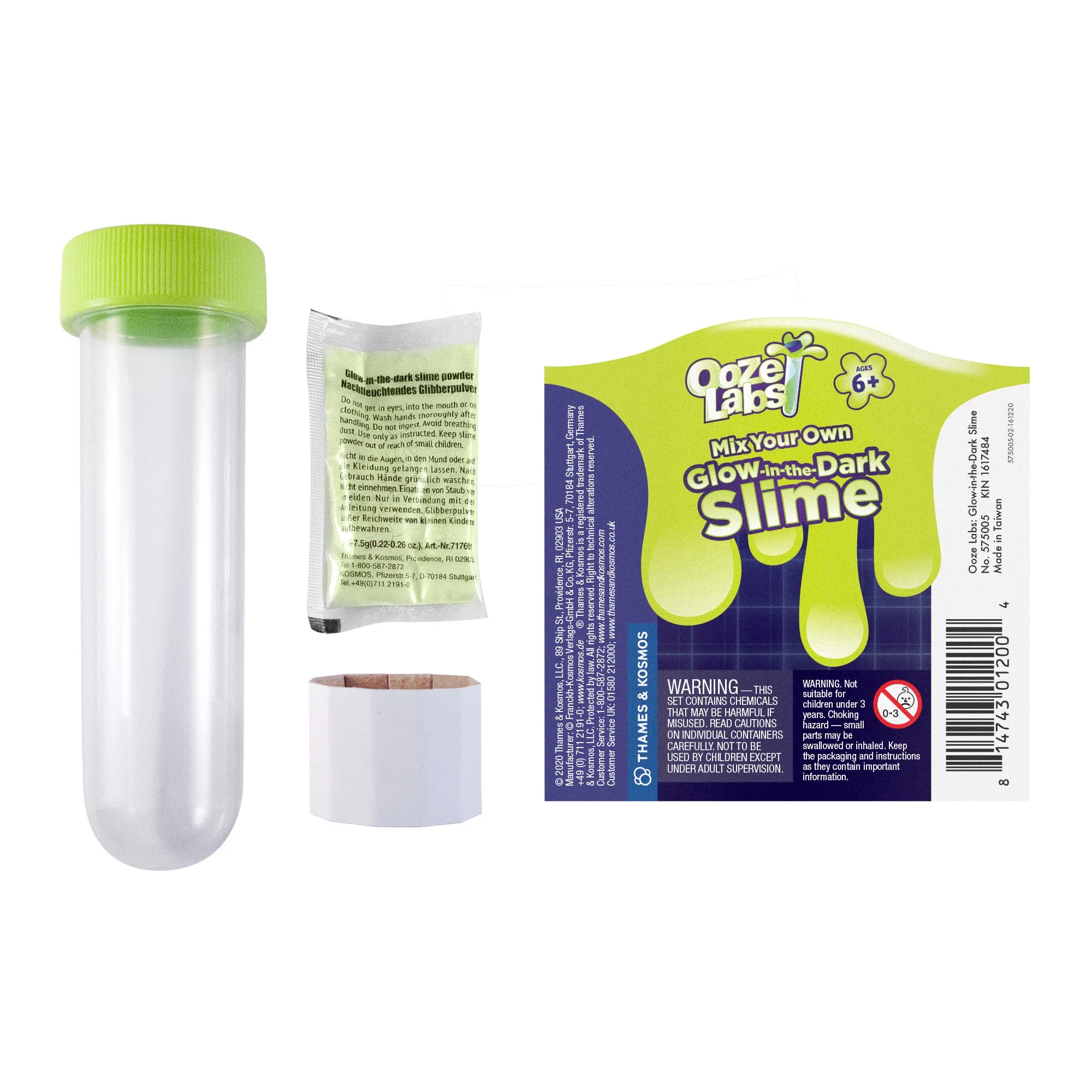 Ooze Labs 5: Glow-in-the-Dark Slime | Bundle of Six