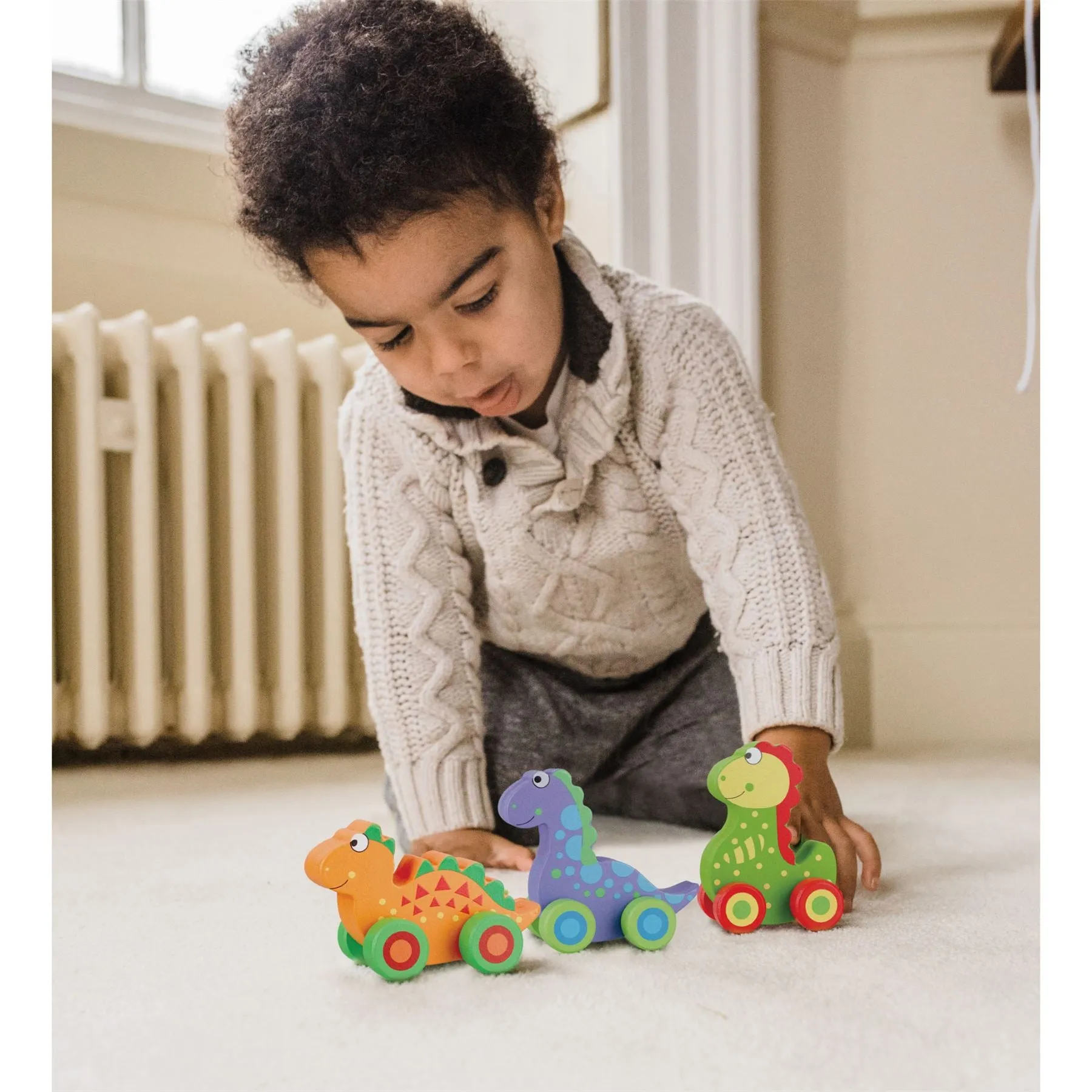 Orange Tree Toys Wooden First Dinosaurs Trio
