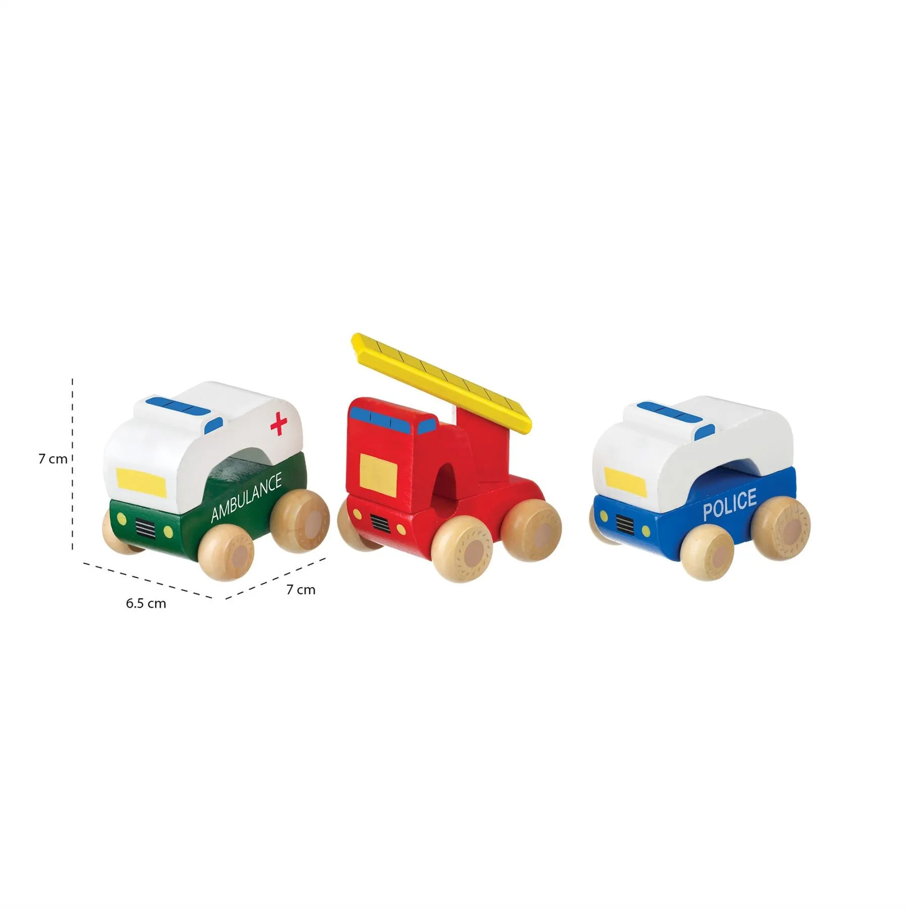 Orange Tree Toys Wooden First Emergency Vehicles