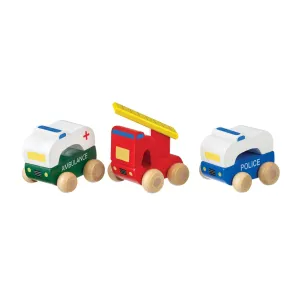 Orange Tree Toys Wooden First Emergency Vehicles