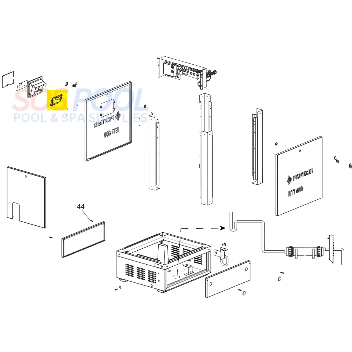 Pentair Control Board ETI 400 Gas Pool Heater | 475975