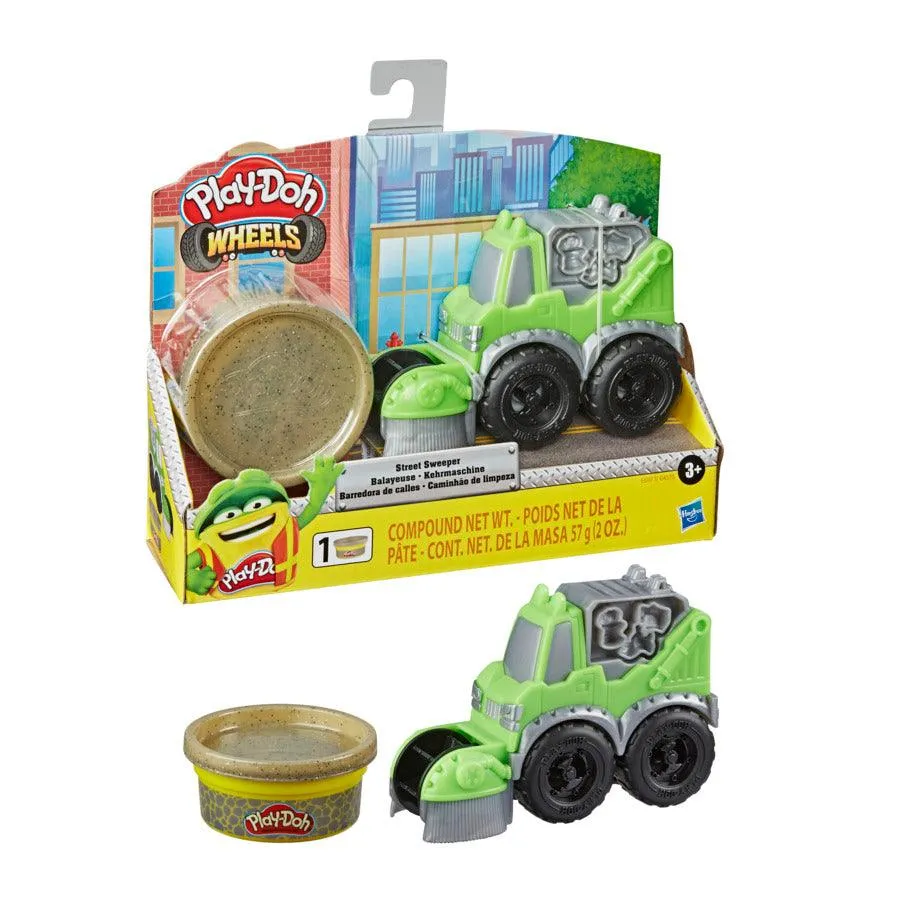 Play-Doh Wheels Mini Street Sweeper Toy with Play-Doh Buildin' Compound