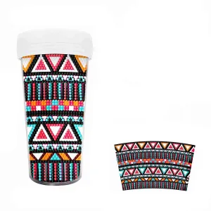 Poppy Crafts Diamond Art Tumbler Kit #17 - Stitched Shapes