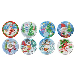 Poppy Crafts Diamond Coaster Kit #28 - Christmas Snow*