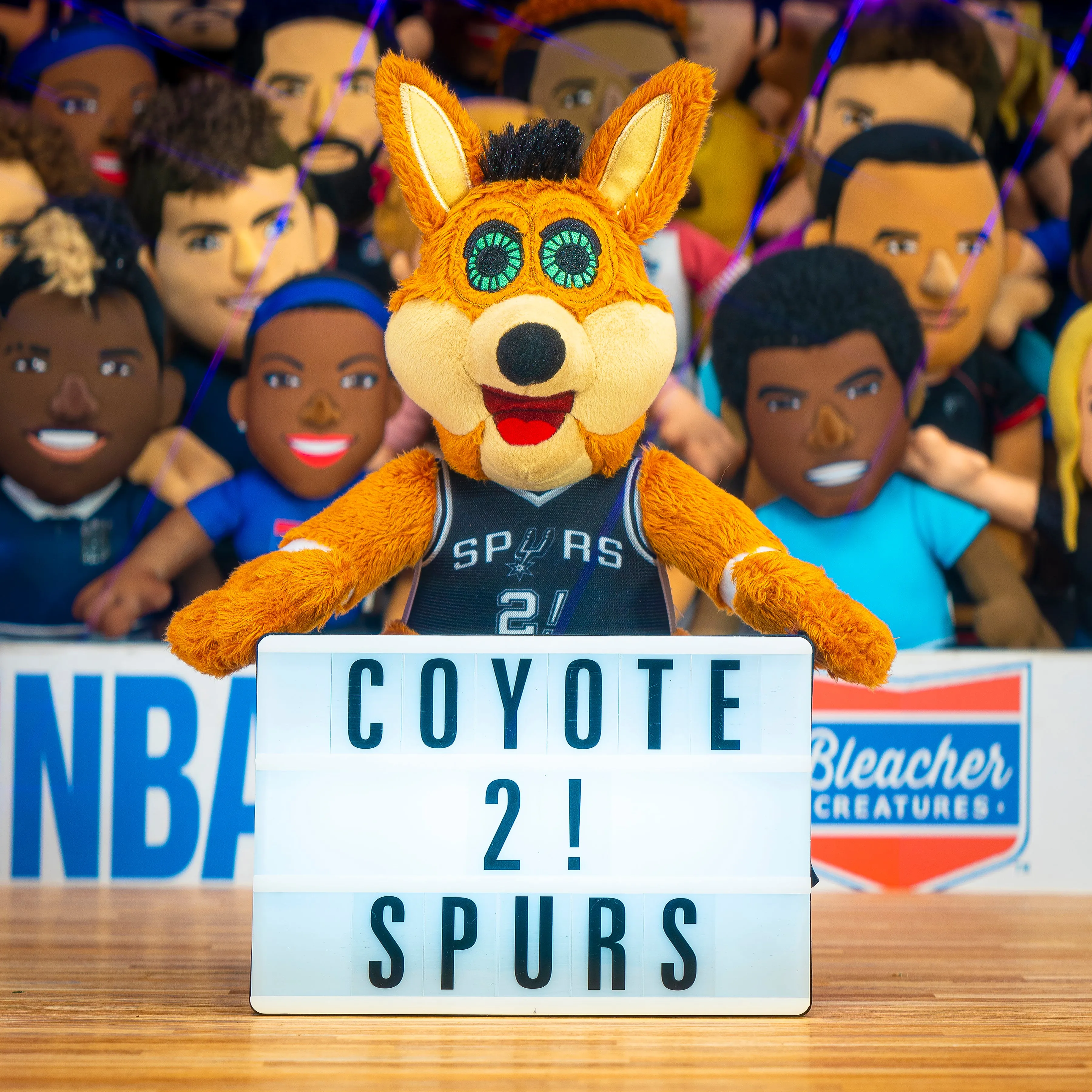 San Antonio Spurs Coyote 10" Mascot Plush Figure (Icon Uniform)