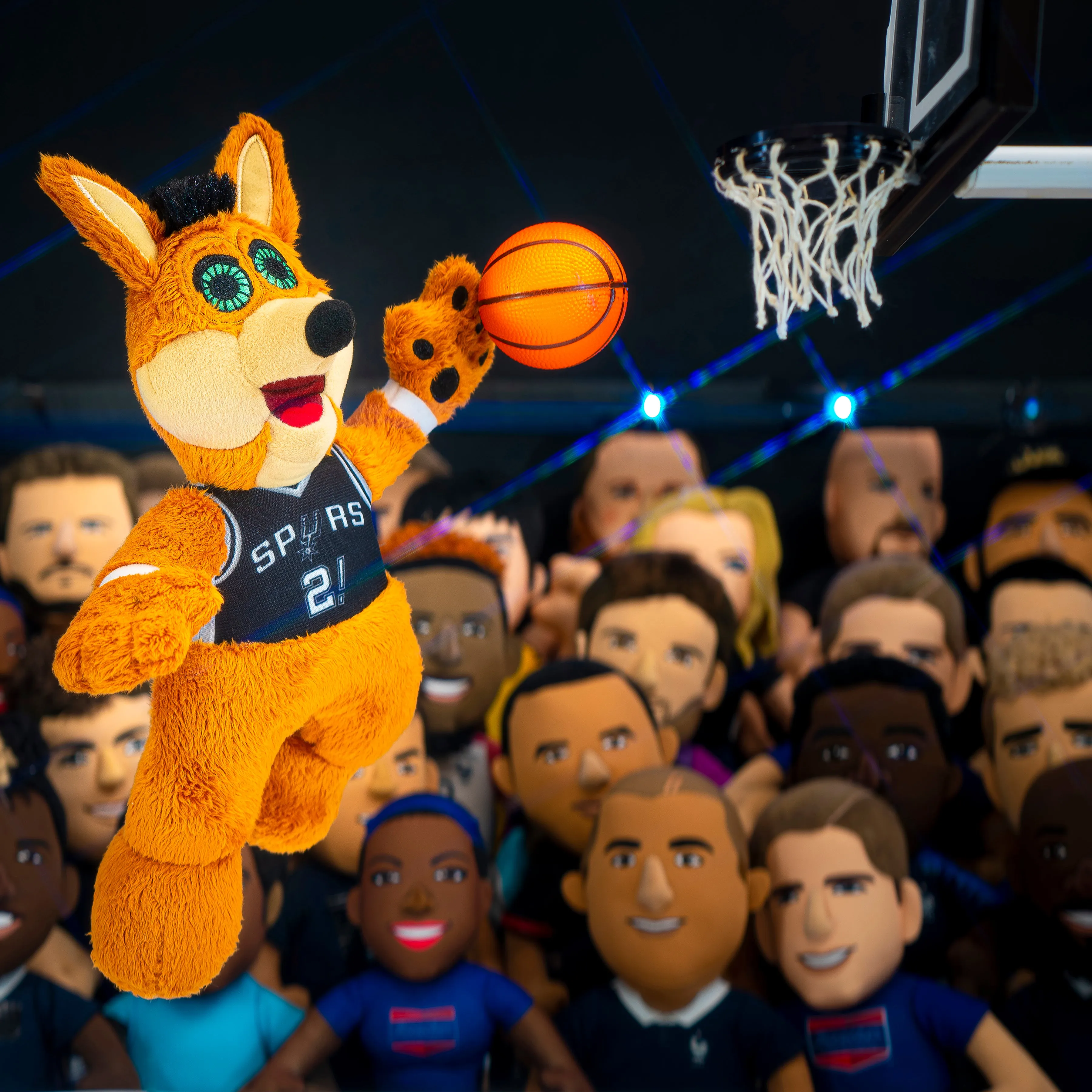 San Antonio Spurs Coyote 10" Mascot Plush Figure (Icon Uniform)
